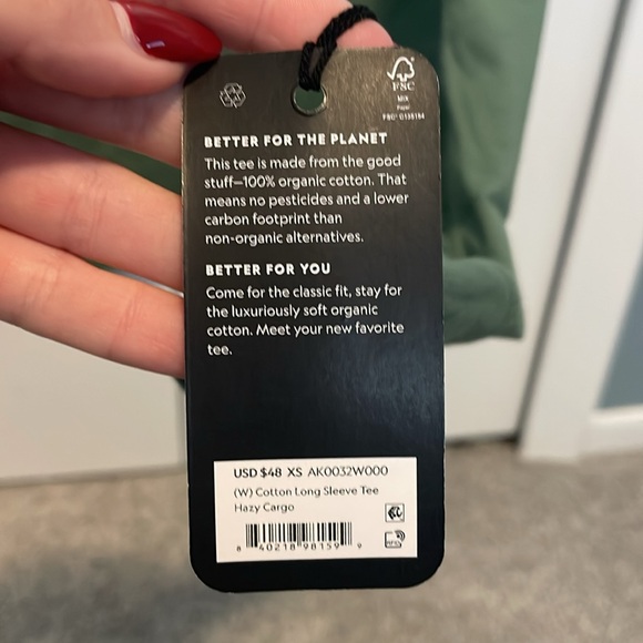 *NWT* ALL BIRDS COTTON LONG SLEEVE - Picture 5 of 6